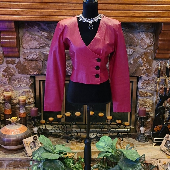 Vintage Jackets & Blazers - 🌟Vintage Lew Magram Crop Leather Jacket